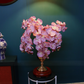73CM Tall Artificial Flowers Arrangement Blush Orchids In Metal Vase (ARBR1)