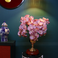 73CM Tall Artificial Flowers Arrangement Blush Orchids In Metal Vase (ARBR1)