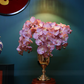 73CM Tall Artificial Flowers Arrangement Blush Orchids In Metal Vase (ARBR1)