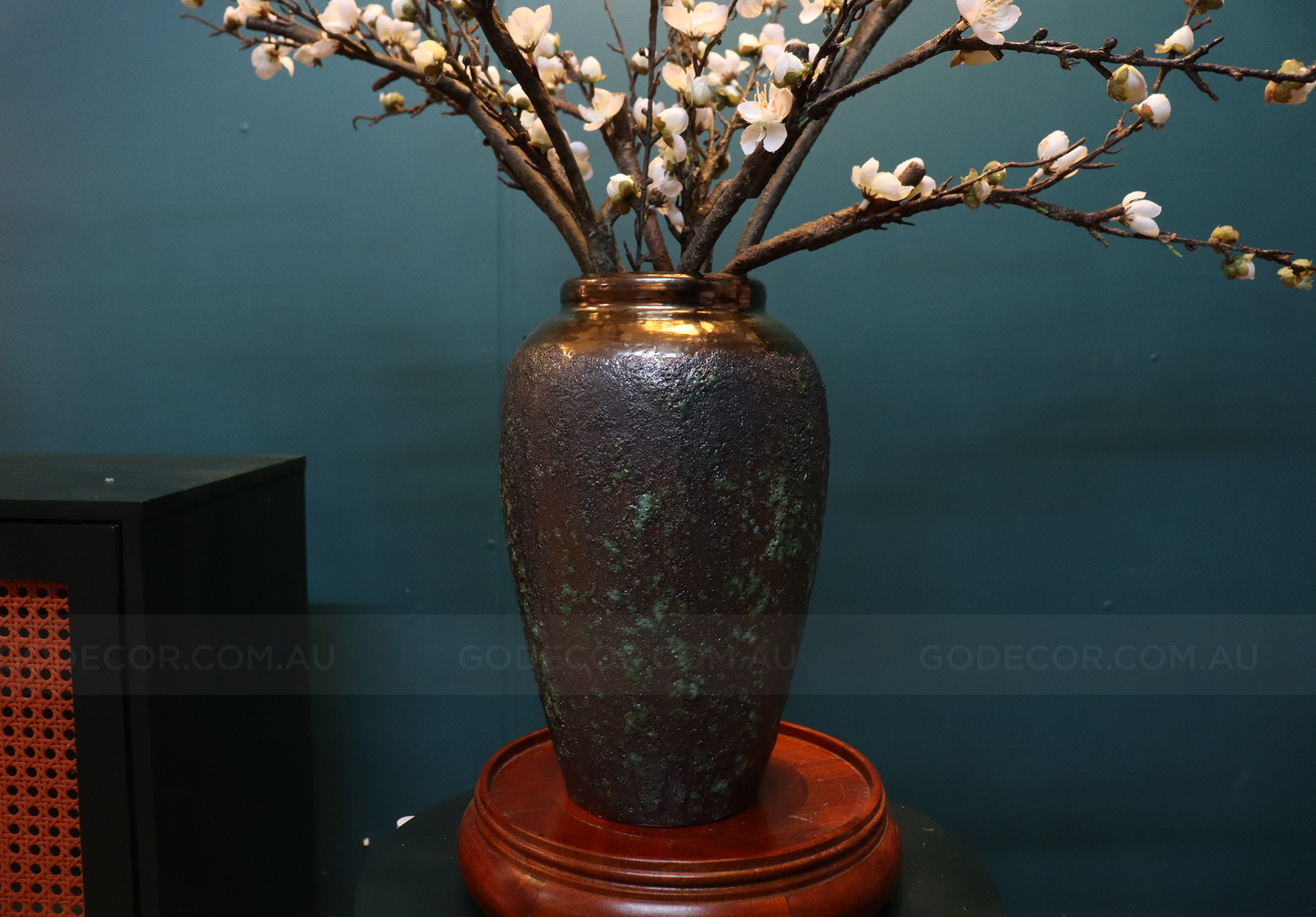 Artificial Flower Plum Blossom In Vase (ARCU1)