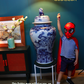 90 cm tall Giant Lion Oriental Jar