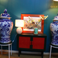 90 cm tall Giant Lion Oriental Jar